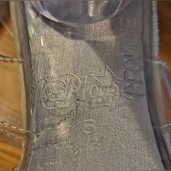 Pleaser Eclipse Clear Strappy Stripper Dance Sexy Platform High Heel Shoe SZ 5 - Picture 8 of 8